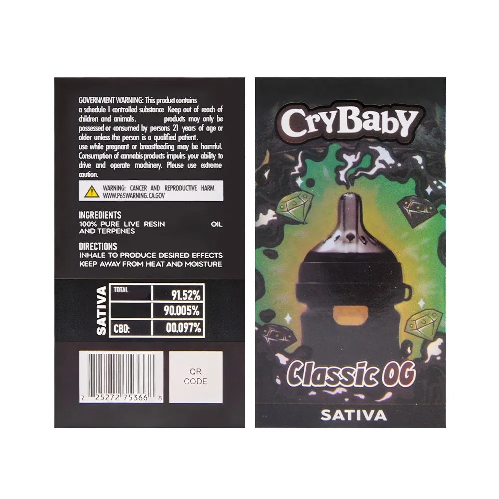 Empty Crybaby 2g Disposable Cry Baby Bottle Shape Vape price