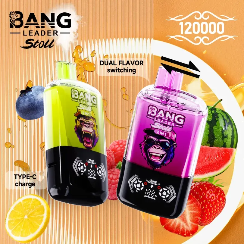 Bang Leader Stoll 120K Puffs: Revolutionary 2-in-1 Wholesale Disposable Vape For 2024