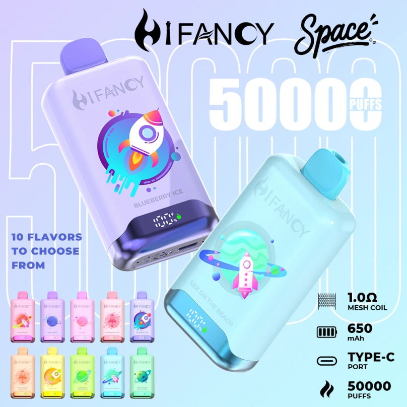 Hifancy 50000 Puffs 50K Space Heildsölu Vape