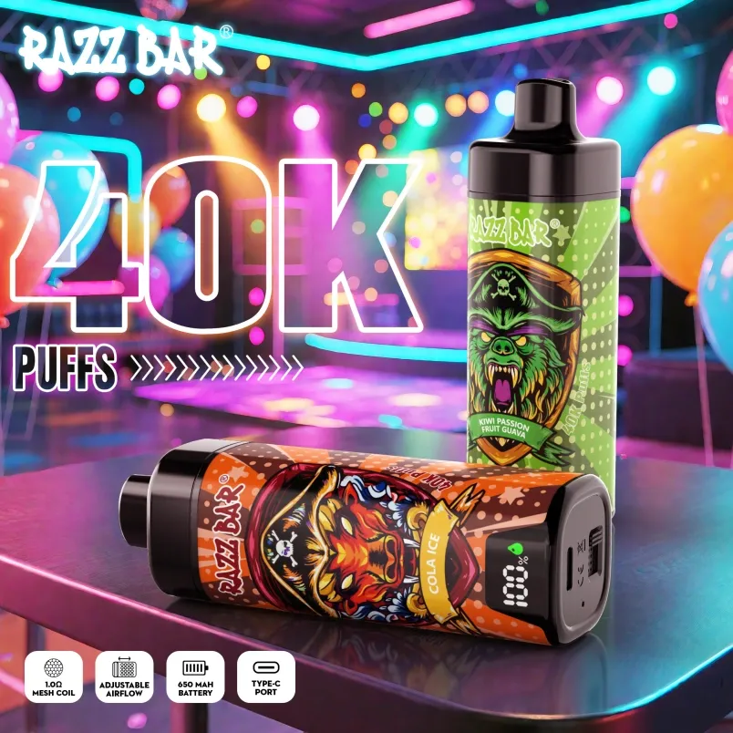 Razz Bar 40000 Puffs Smart Screen 40k Einnota Vape