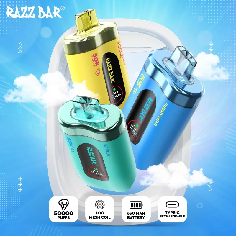 Razz Bar 50000 Puffs Smart Screen Einnota Vape